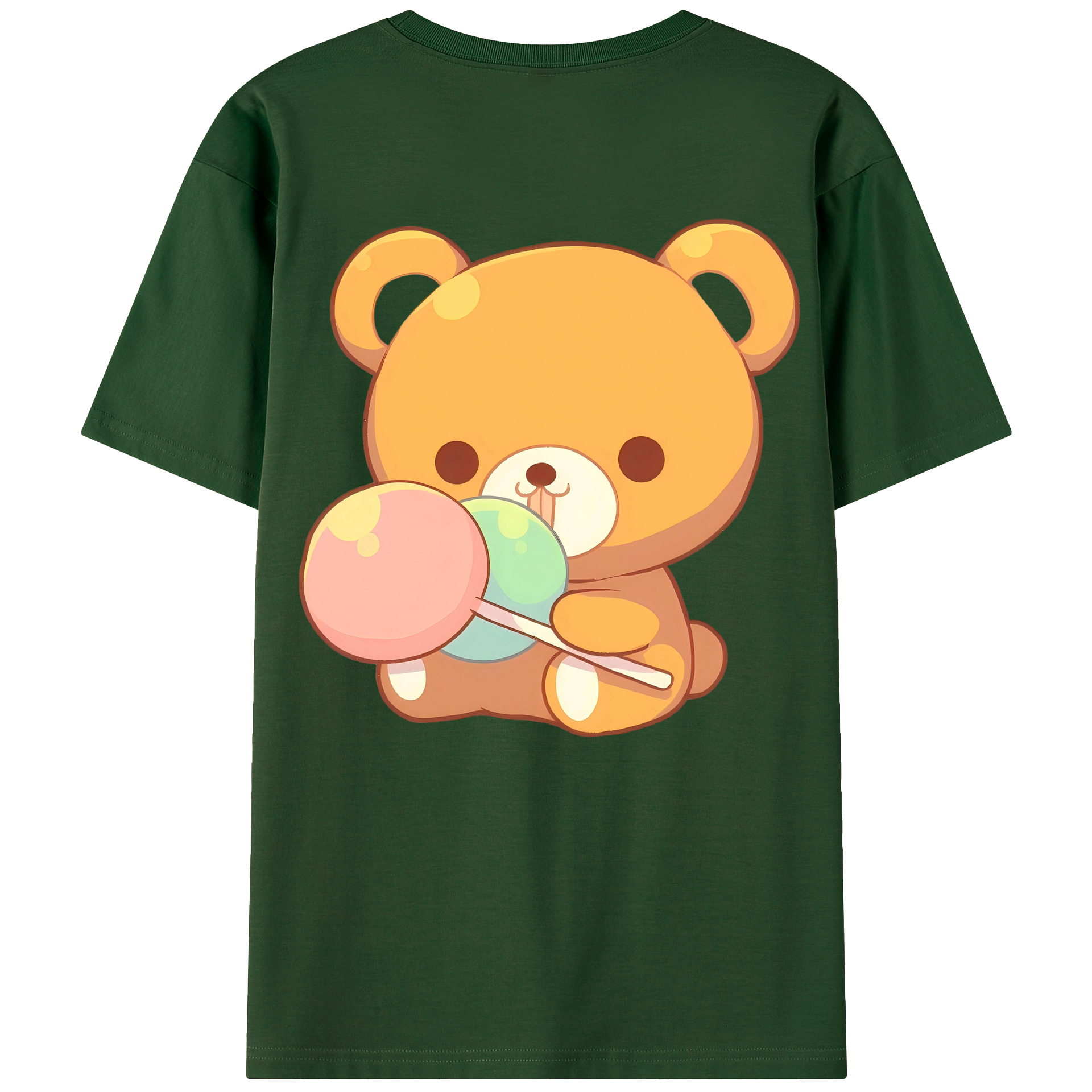 （画像用） リラックマ リラックマ キイロイトリ Rilakkuma Korilakkuma Kiiroitori 綿100％半袖Tシャツ（背面プリント）